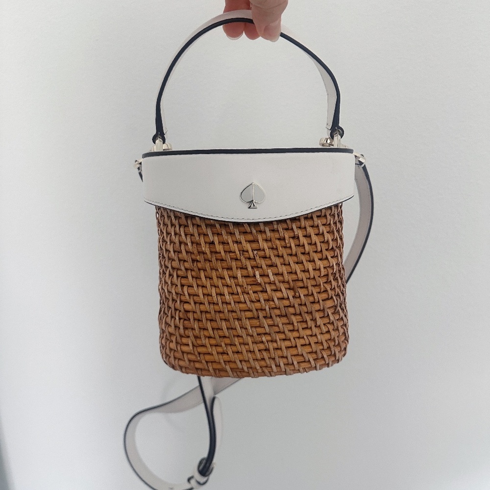 Kate Spade Rose Bucket Basket Bag